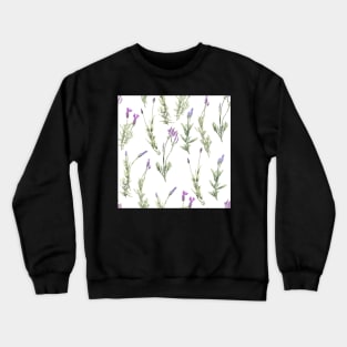 Lavander watercolor flower Crewneck Sweatshirt